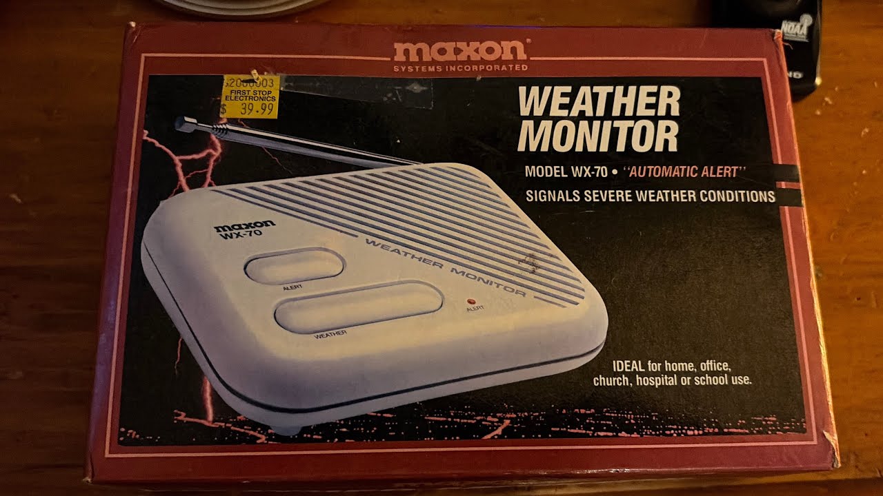 Unboxing and Setup of the BRAND NEW Maxon WX-70 Weather Alert Monitor! 
