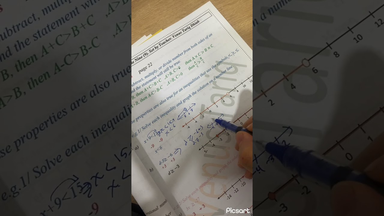 Math grade 9 Inequalities (1-5)