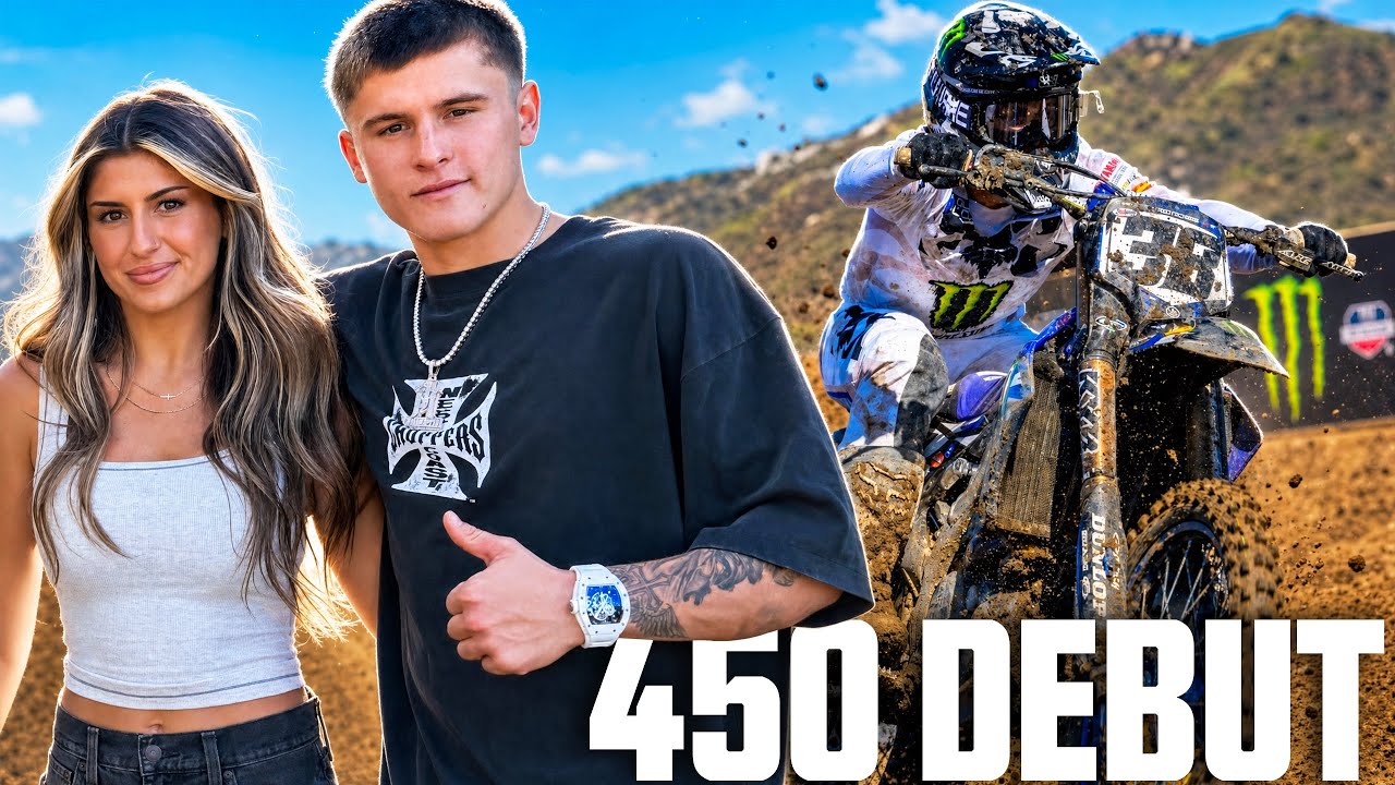 Первая гонка Хайдена в классе 450 на Pro Motocross!