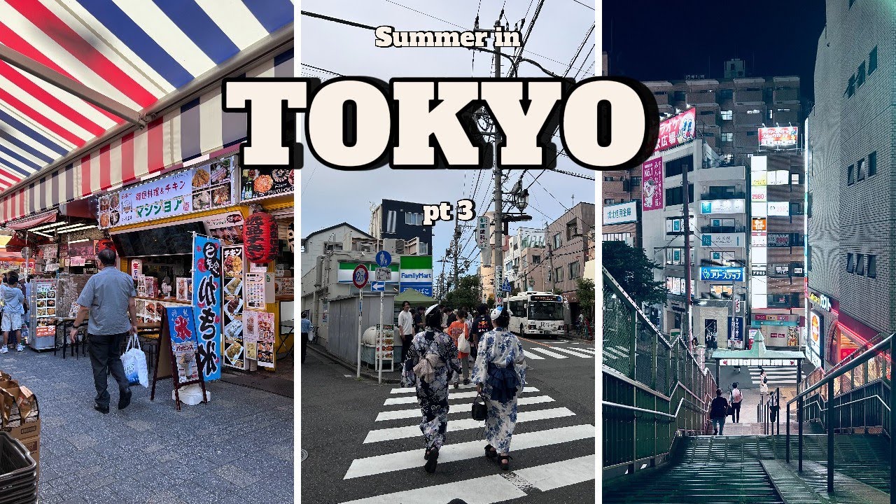 Summer in Tokyo Japan July 2025 part 3 | Akabane, Ueno, & Katsushika Fireworks, Japan Travel Vlog