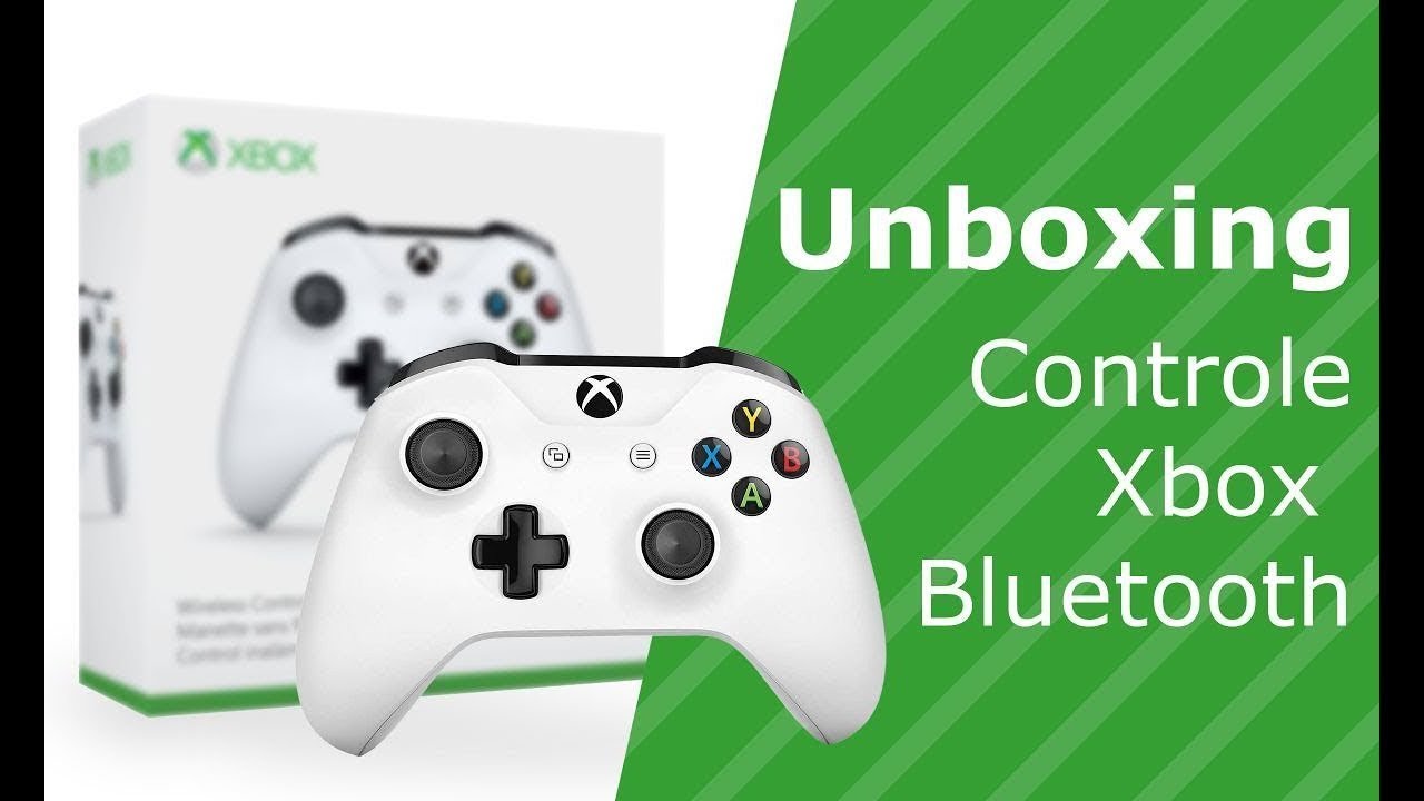 Unboxing controle Xbox One X branco (Português BR)