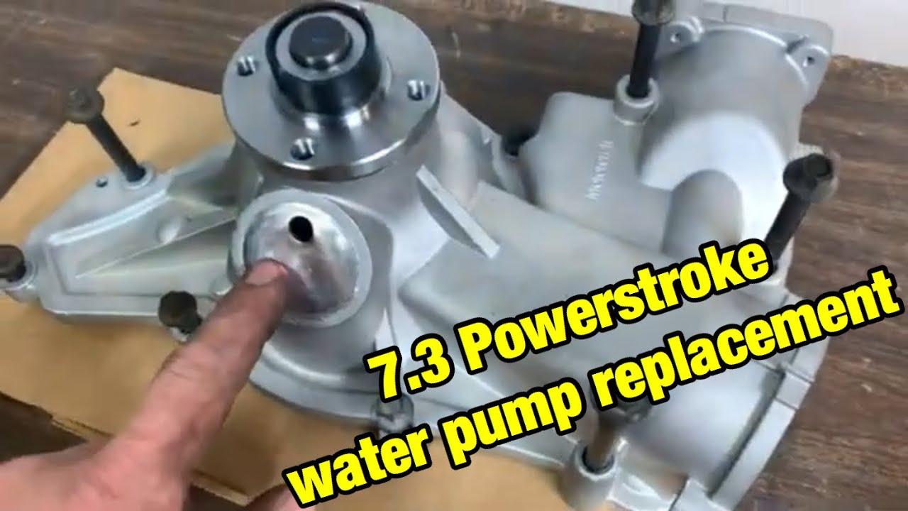 7.3 Powerstroke water pump install