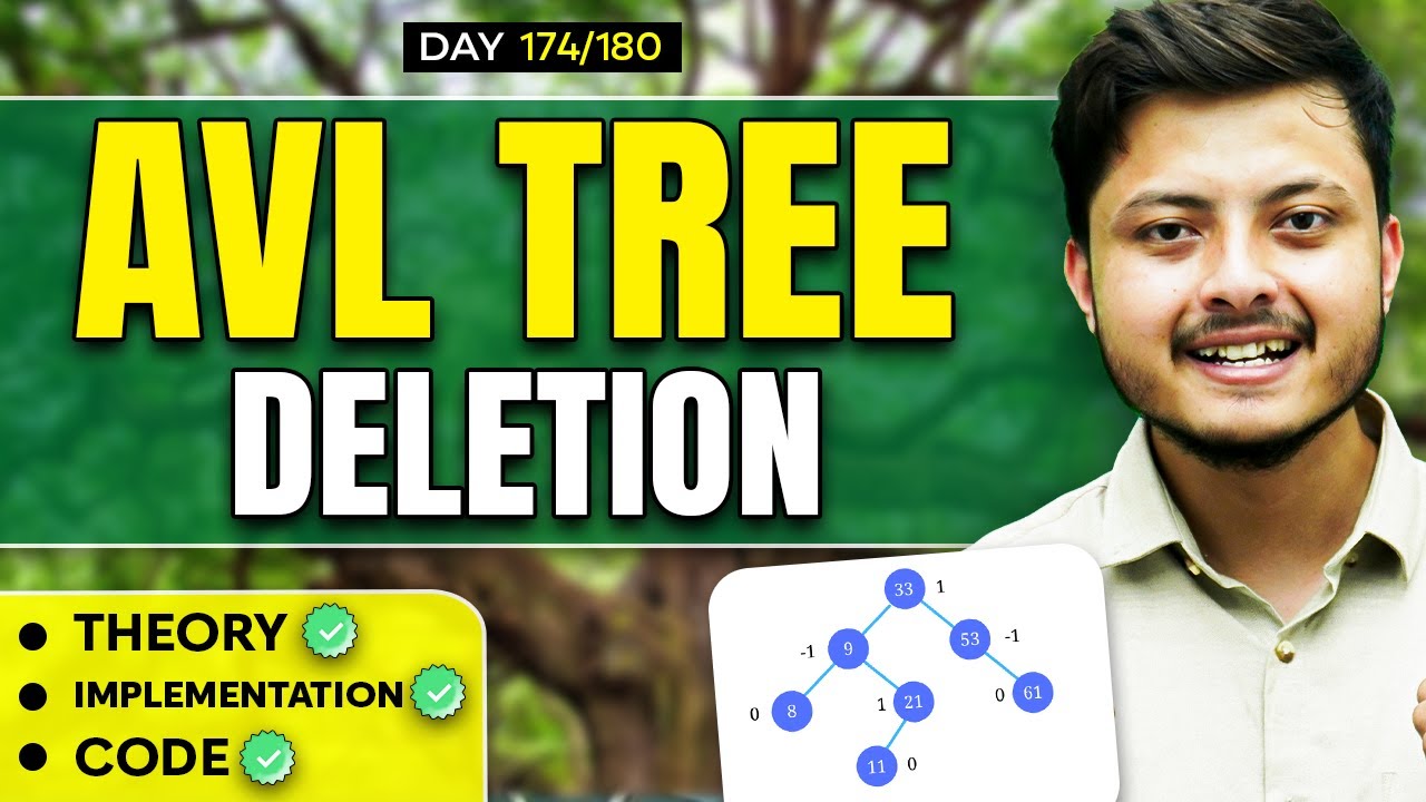 AVL Tree Deletion | (Theory + Dry Run + Code Implementation)