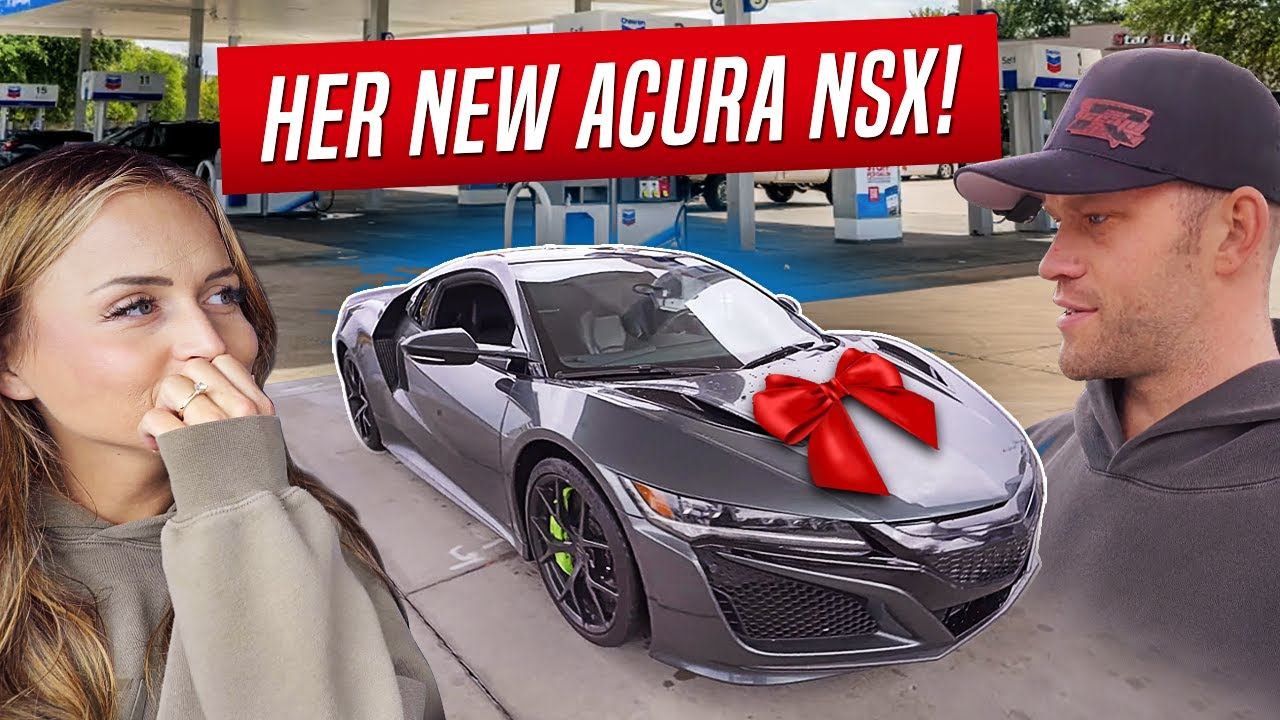 СДЕЛАЛ СЮРПРИЗ ДЛЯ СВОЕЙ НЕВЕСТЫ, ПОДАРИВ ЕЁ НОВУЮ ACURA NSX! (Она мне не верит)