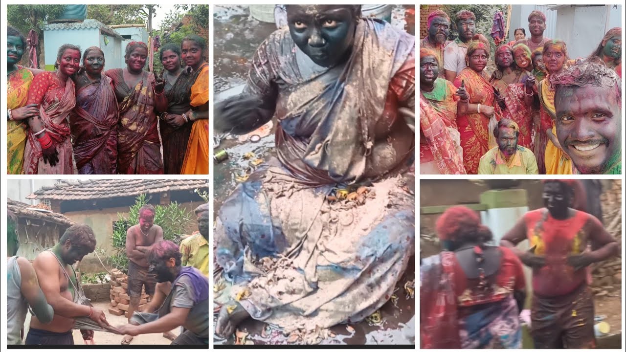 বাপ রে বাপ এ কি রঙ খেলা 😱😱#vlogwithtusi #bengalivlog #vloggers #holi2k24