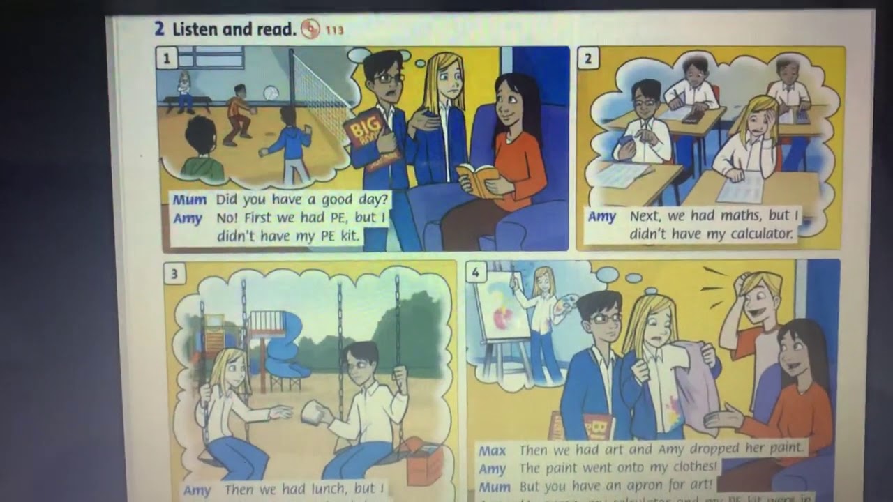 English, grade 3A family and friends book