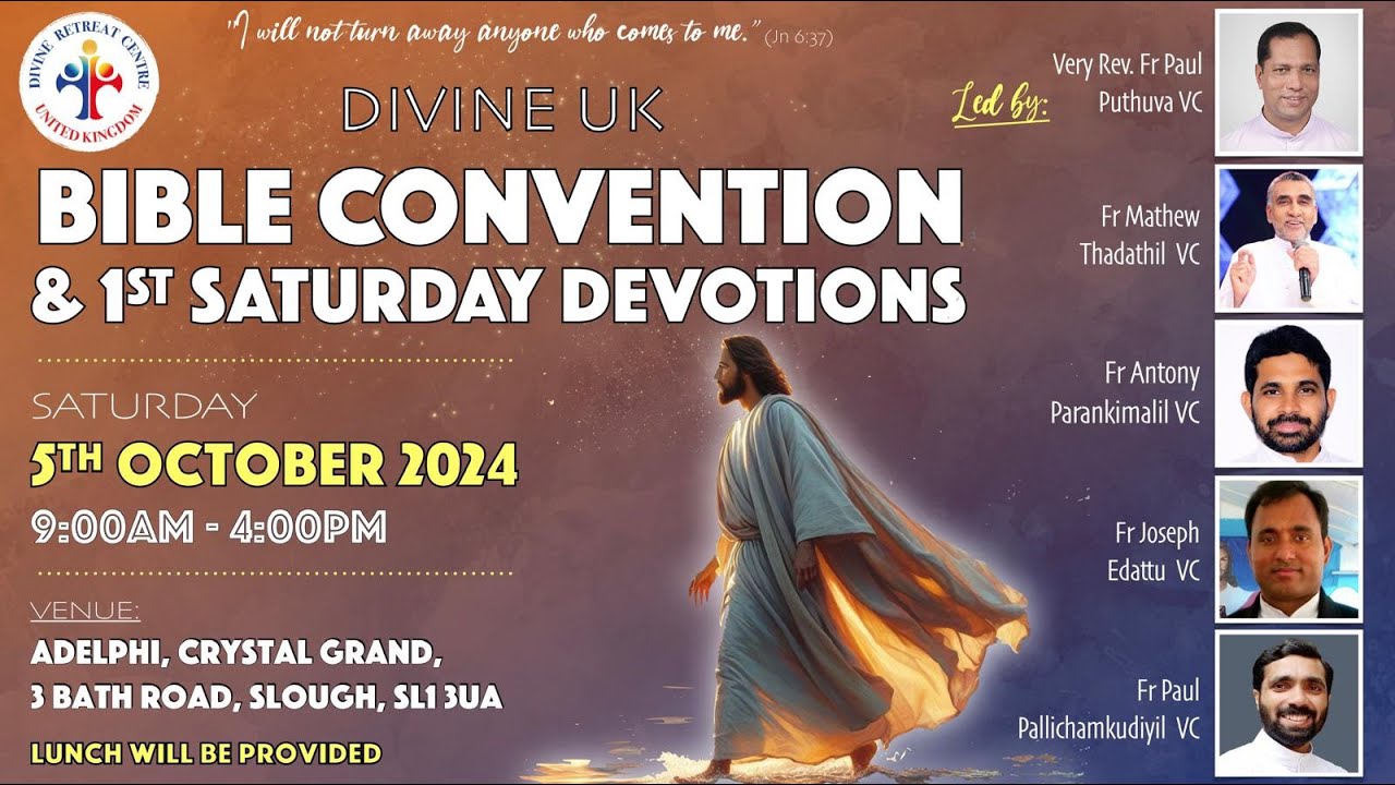 (LIVE) Divine Bible Convention & 1st Saturday Devotion (5 October 2024) Divine UK