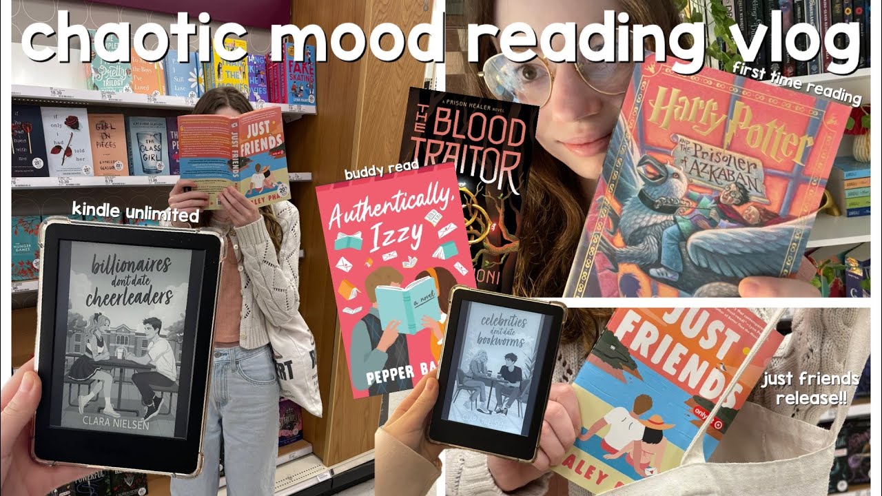 week long mood reading vlog 📖💞 