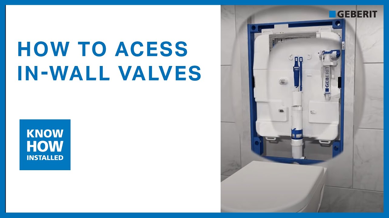 Geberit in-wall concealed cisterns - How to access valves for service