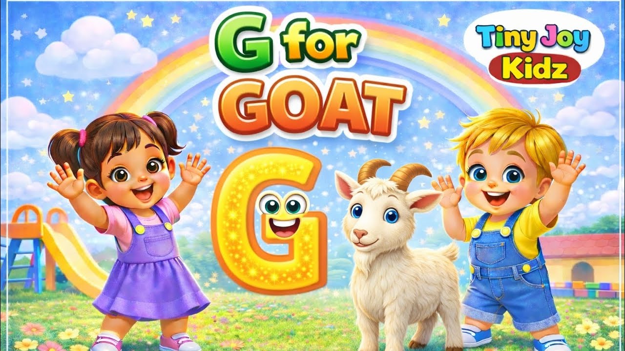 G for Goat 🐐 | Learn Alphabet G | ABC Phonics Song for Kids | Tiny Joy Kidz @TinyJoyKidz 