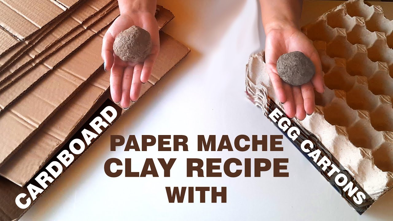 How to Make Paper Clay at Home | Cardboard & Egg Carton Recipe | The EASIEST Way!