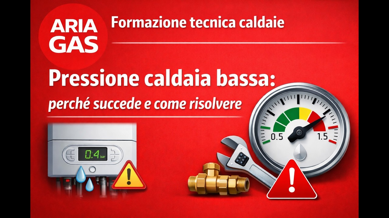 Pressione caldaia bassa: perché succede e come risolvere