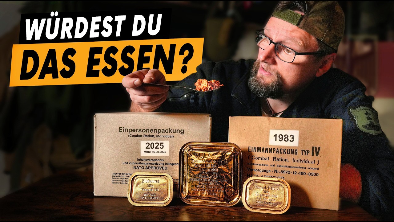 43 Jahre alt! Aktuelles Bundeswehr EPA vs. Uralt-Ration aus den 80ern