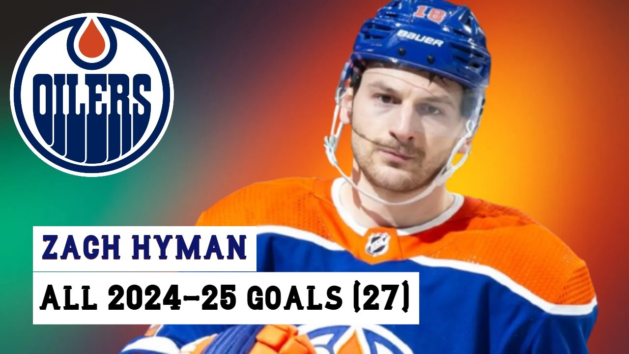 Zach Hyman (#18) All 27 Goals of the 2024-25 NHL Season