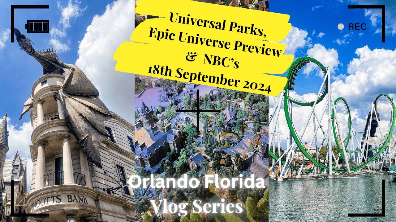 Visiting Both Universal Parks | Epic Universe Preview | NBC's Sports Grill & Brew | Orlando Vlogs