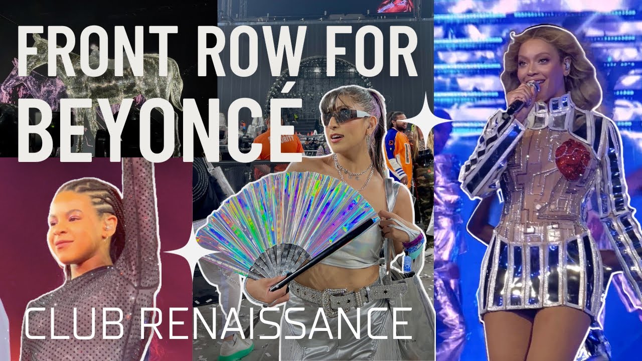 seeing beyoncé FRONT ROW | Renaissance World Tour Concert Vlog (club renaissance, las vegas)