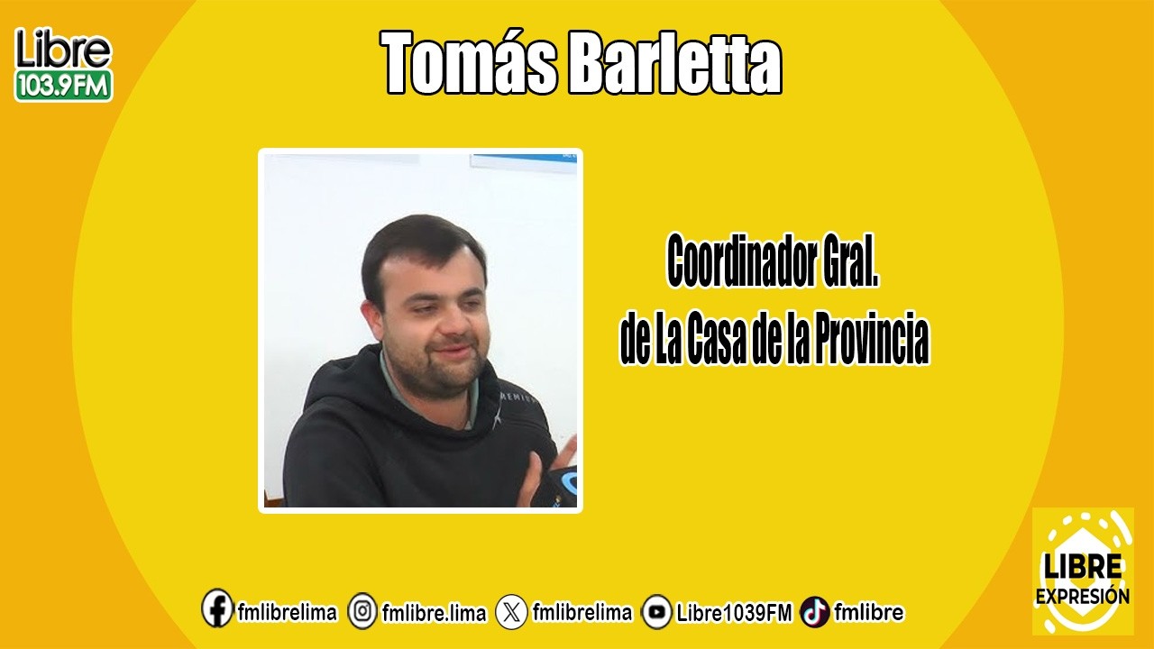 Dialogamos hoy con el Coordinador de la Casa de la Provincia, Tomás Barleta,