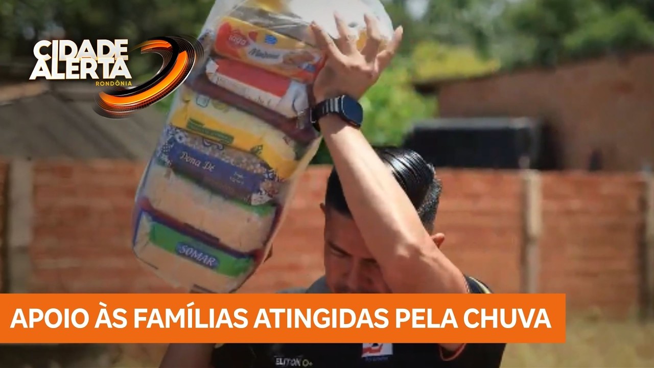 Famílias recebem apoio após alagamentos