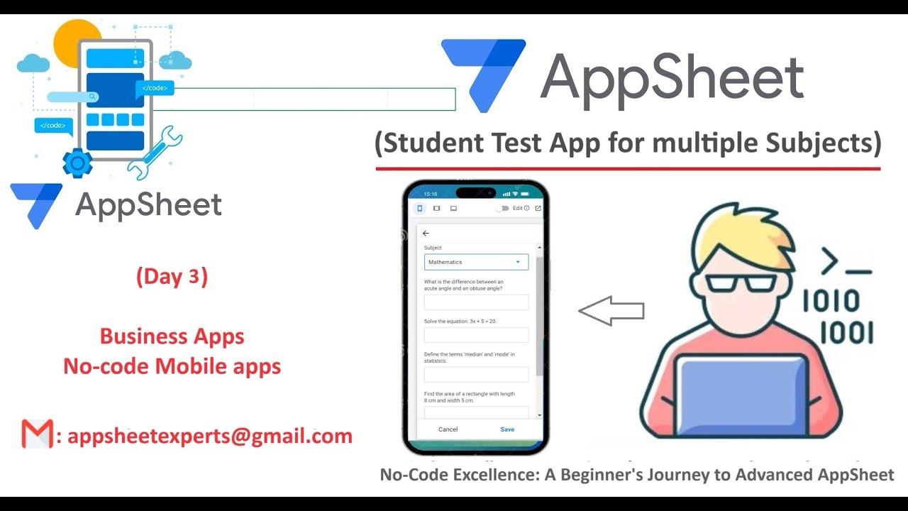 AppSheet Test Survey App || #appsheetapps #appsheet #tutorial #googlesheets #mobileapp