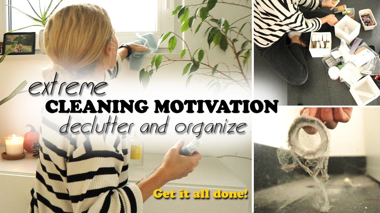Extreme CLEAN AND DECLUTTER // GET IT ALL DONE // Cleaning Motivation