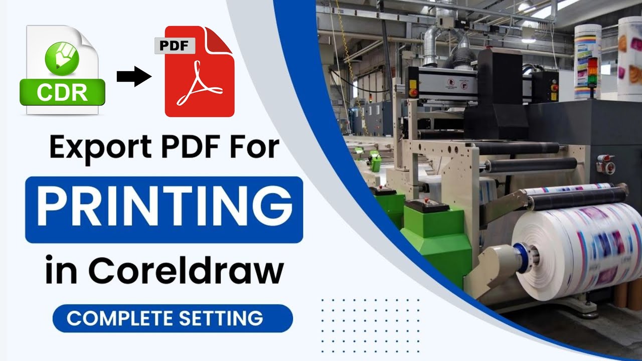 Export pdf for Printing in Coreldraw | PDF FOR CMYK PRINTING