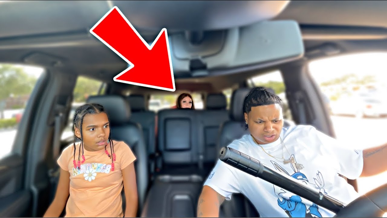 HIDING In The TRUNK & PUTTING STEERING WHEEL LOCK On The TRUCK.. HILARIOUS!!