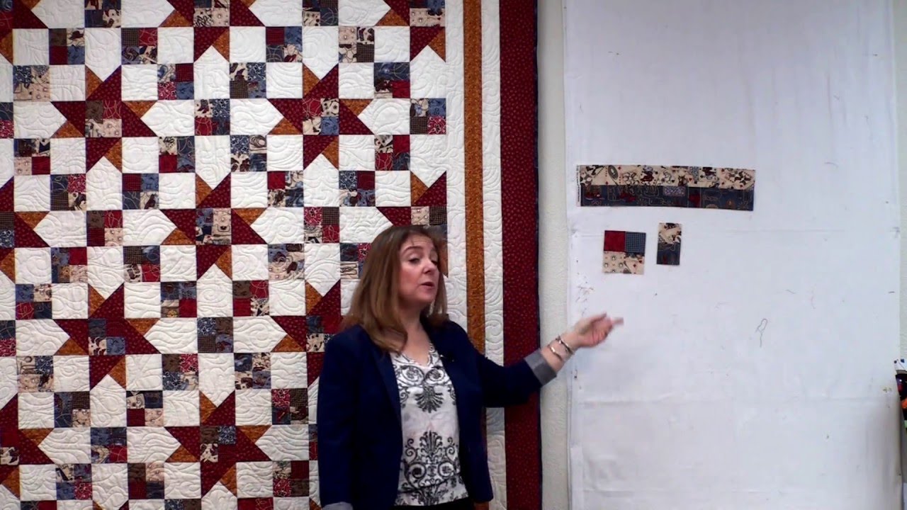 Двойная звезда дружбы — презентация в полоску от Cozy Quilt Designs