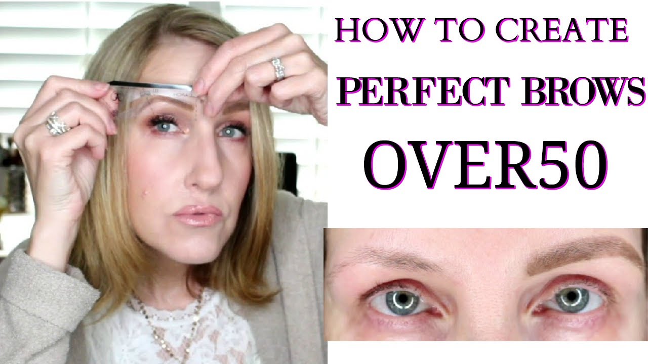 HOW TO USE AN EYEBROW STENCIL OVER 50