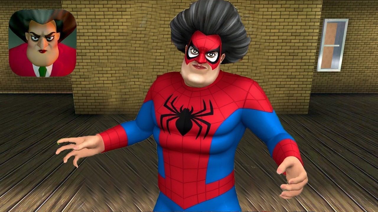Scary Teacher 3D New Spider-Man Full History Part 130 Gameplay Walkthrough (IOS ANDROID)