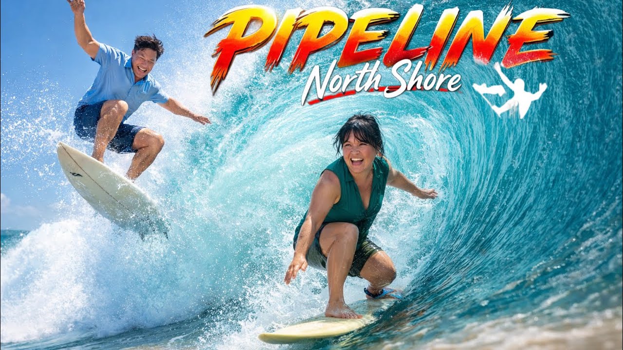 Surfing Pipeline Hawaii North Shore 