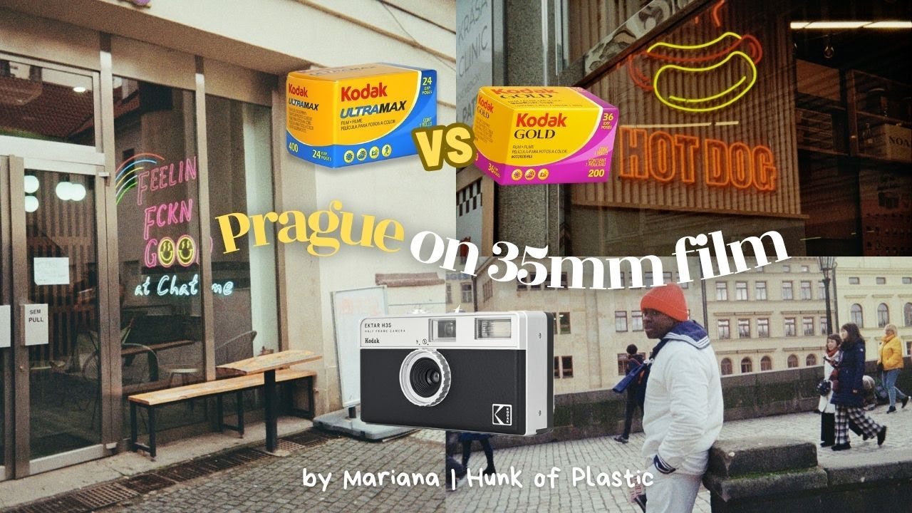 Which film wins in Prague: Kodak UltraMax 400 or Kodak Gold 200 on the Ektar H35? 🎞️☔🌧️