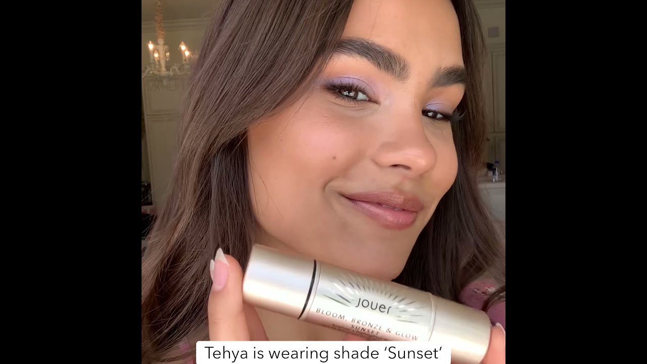'SUNSET' BLOOM, BRONZE & GLOW BRONZER + HIGHLIGHTER DUO | JOUER COSMETICS