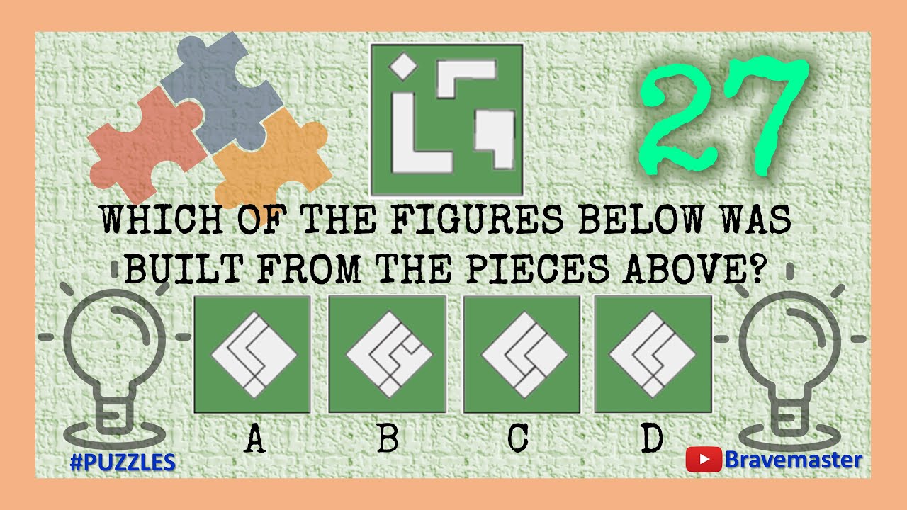 BEST IQ TEST | VISUAL BRAIN TEASERS | Tease Your Brain 27