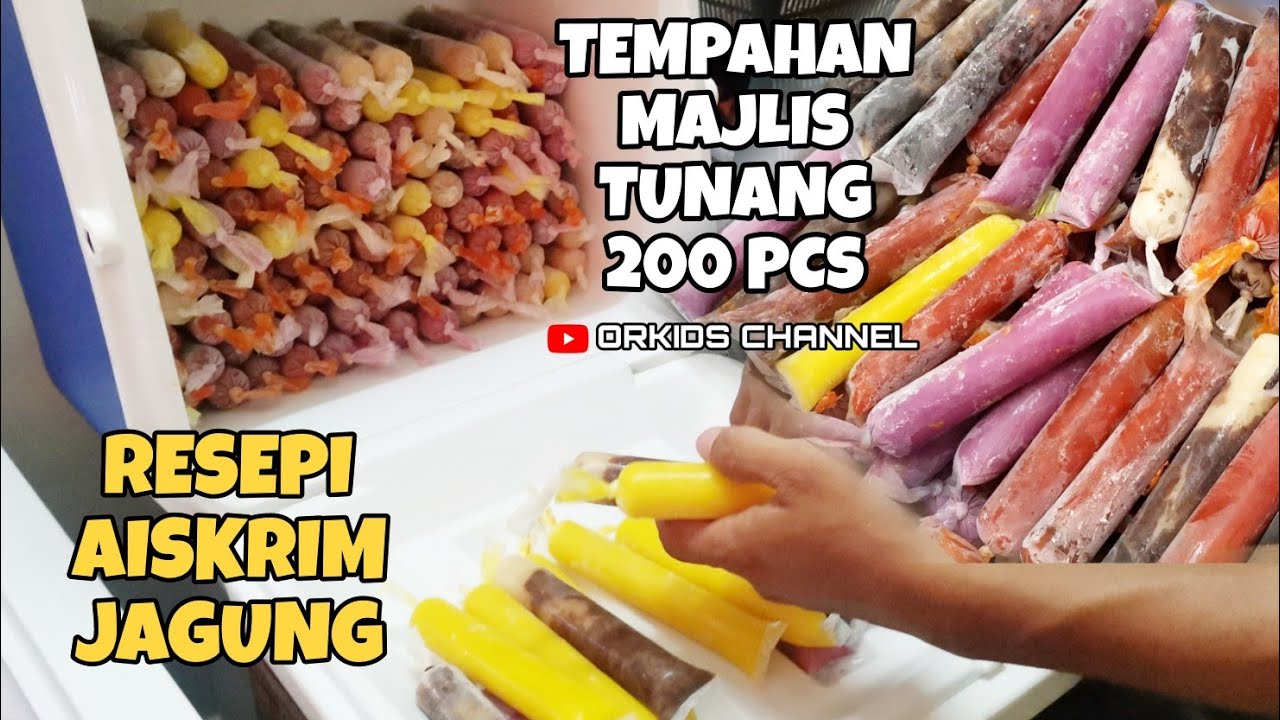 Resepi Aiskrim Malaysia Perisa Jagung | Tempahan Majlis Kenduri #resepiniaga