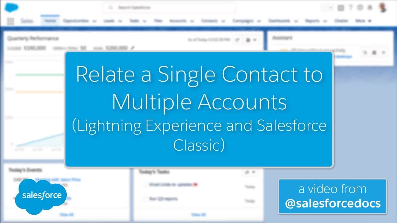 Relate a Single Contact to Multiple Accounts | Salesforce
