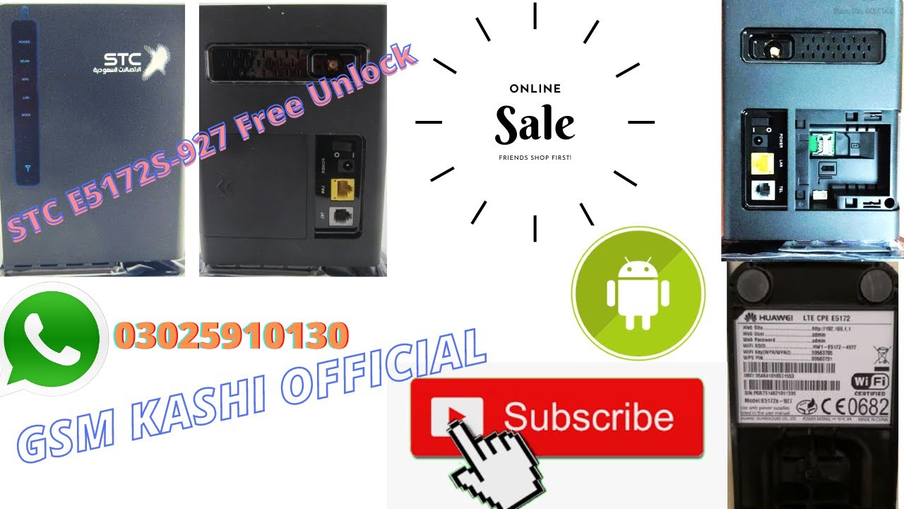 How to Unlock STC E5172S-927 for All Network Sim For Free