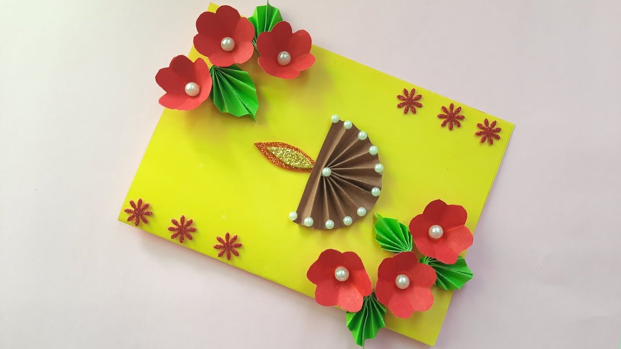 Diy Diwali Card | Beautiful Diwali Card Making | Easy Diwali Card Idea | Diwali Card 2020