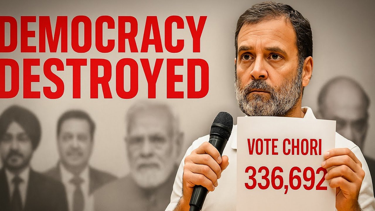 Vote Chori का Saboot! Rahul Gandhi का Democracy Destroyed खुलासा ! #rahulgandhi #democracy 