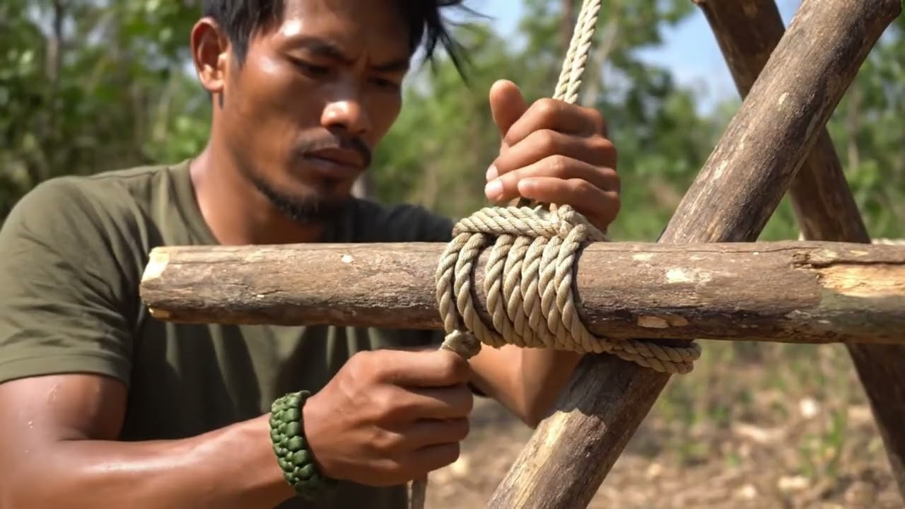 Professional Jungle Survival in Extreme Wind Conditions