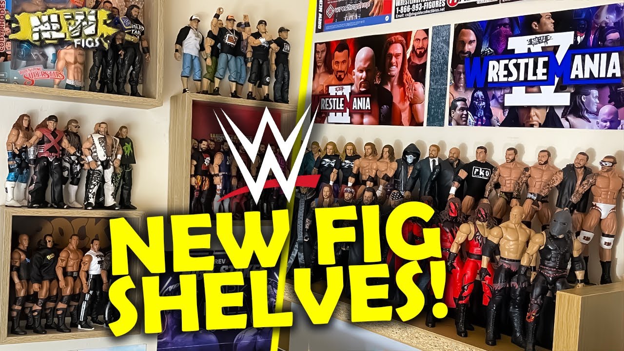 NEW WWE FIGURE SHELVES & ROOM UPDATE! NLW