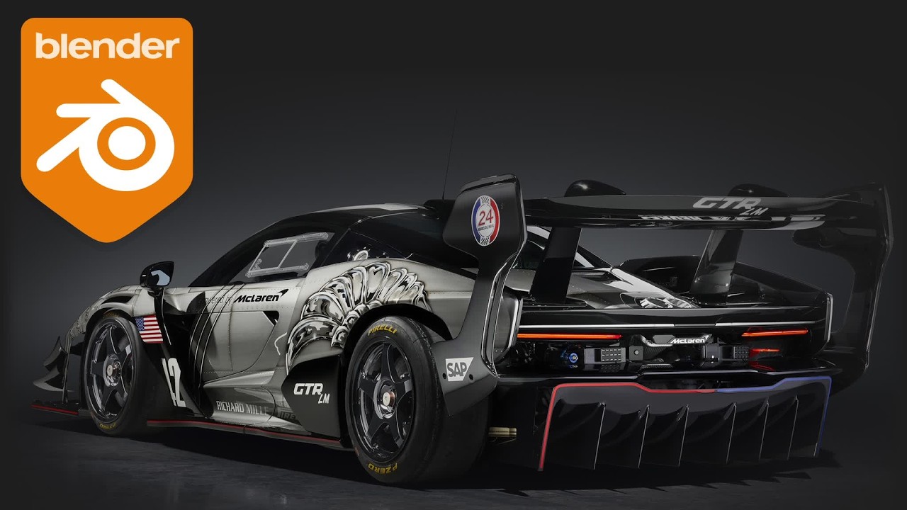 How to model Complex Car Details in Blender | Mclaren Senna GTR Modelling series Part 3