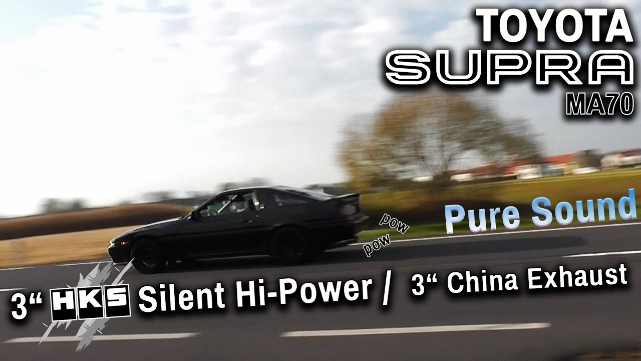 Toyota Supra Mk3 │ 7M-GTE │ HKS Silent Hi-Power vs. China Exhaust