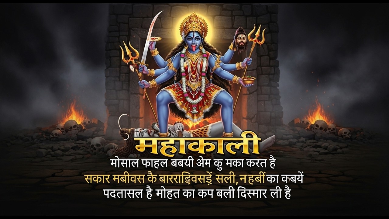श्मशान में जागी माँ काली | हड्डियों की माला वाली | अति शक्तिशाली भजन 2026 माँ काली निकले लंबी-लंबी