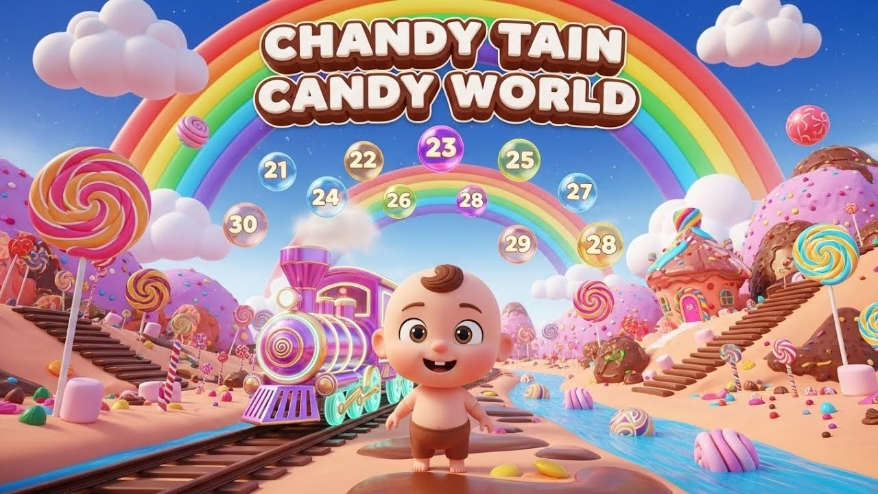 Learn Numbers 21 to 30 | CHANDY TRAIN Candy World | Nursery Rhyme