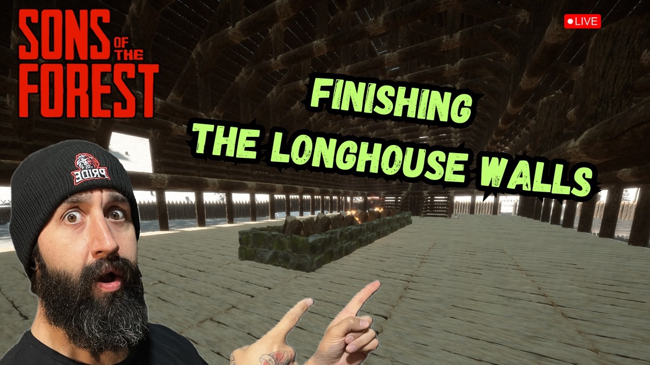 🔴Preparing for Kratos House Build – Sons of the Forest Part 29