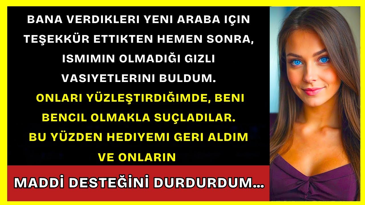 Onlara Araba Verdikten Sonra Ailemın Gizli Vasiyetini Buldum, Adım Yoktu. Ben De Bunu Aldım...