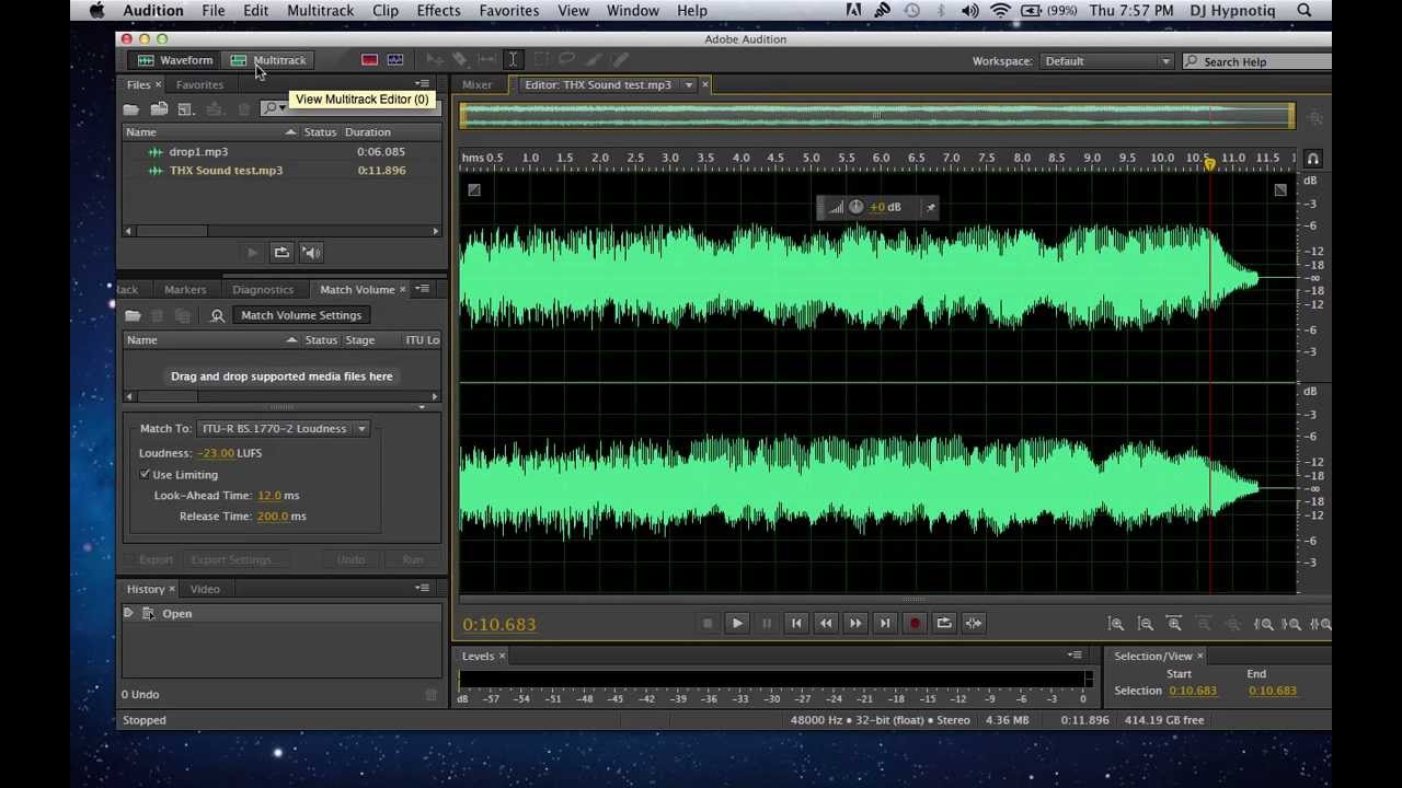 How to make your own DJ Drop in 5 minutes with Adobe Audition CC