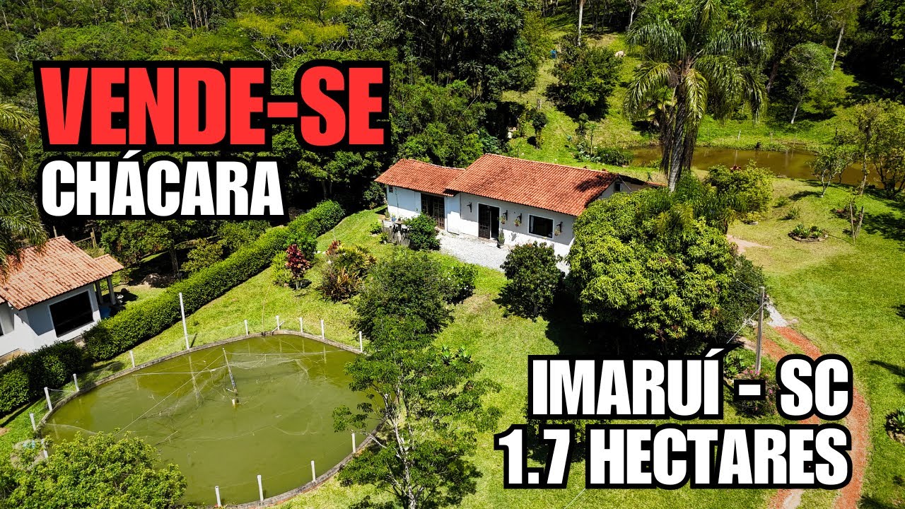 SÍTIO DOS SONHOS PERTO DA PRAIA! 17.000m² COM CASA E AÇUDES EM IMARUÍ - SC (PORTEIRA FECHADA)