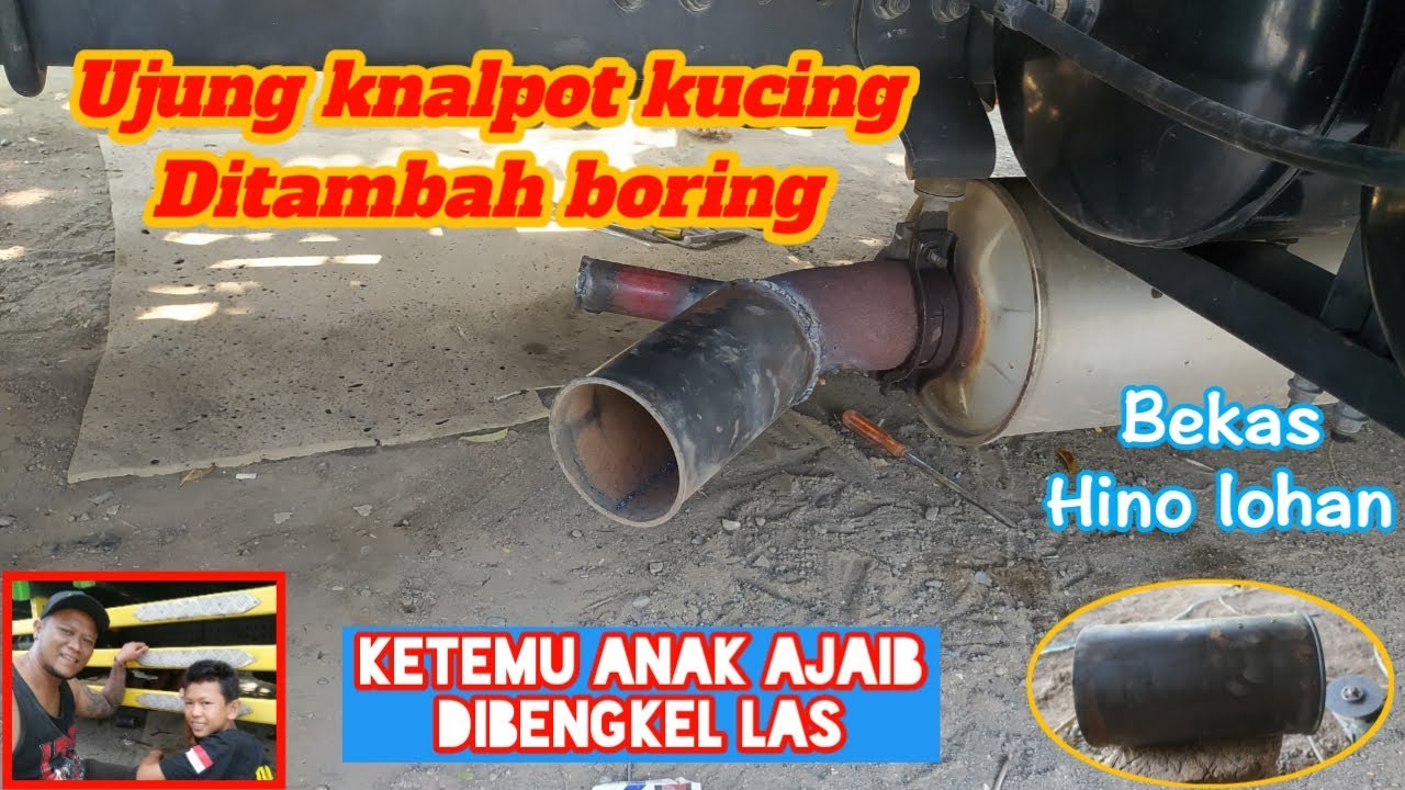 Dikasi temen boring bekas Hino // Uyee pasang di ujung knalpot si kucing