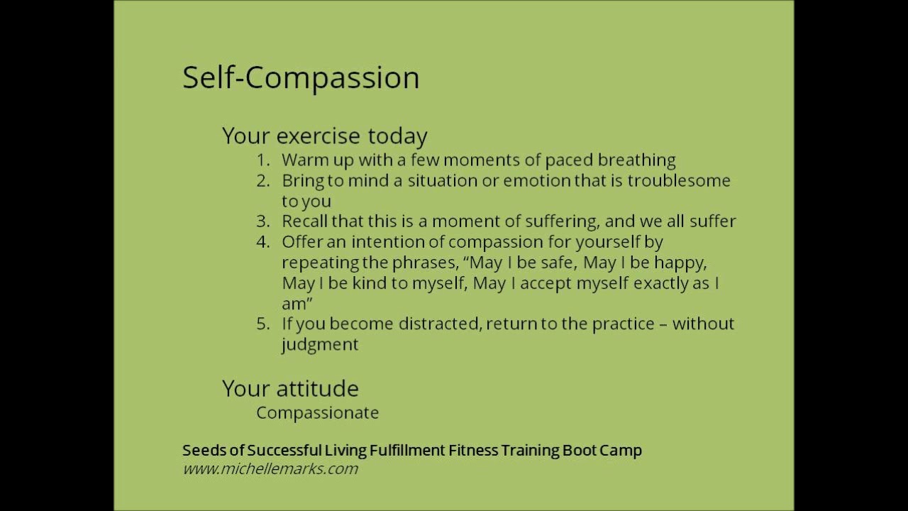 Mindful Self-Compassion Practice - Psychological Fitness Training with Dr. Michelle Marks